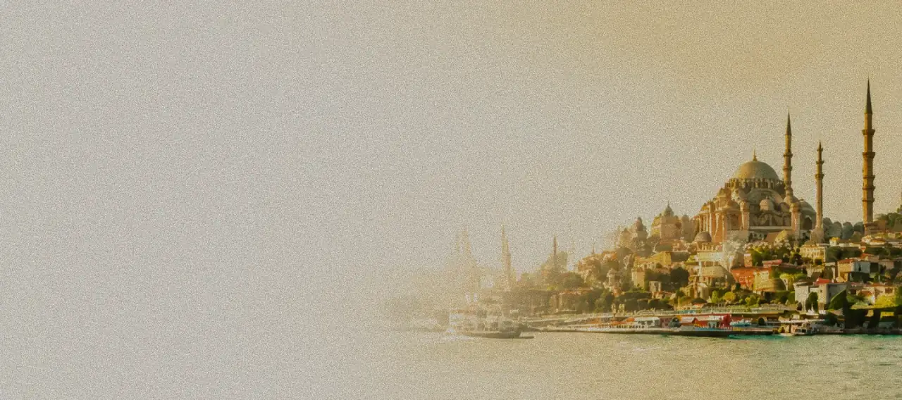 A connected travel destination seen from the waterfront